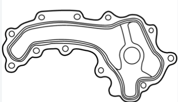 GASKET CROSSOVER WATER OUTLET JL