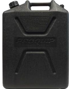 HEAVY DUTY 20L BLACK PLASTIC FUEL CAN