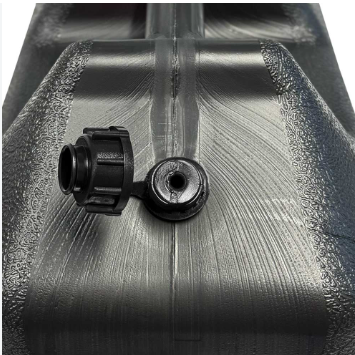HEAVY DUTY 20L BLACK PLASTIC FUEL CAN
