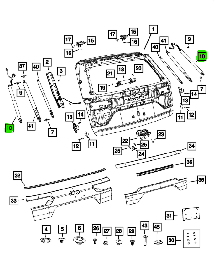 Lift-Gate Power Drive Assembly