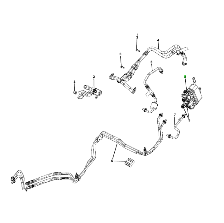 TRANSMISSION HEATER - COOLER JL